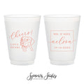 12oz or 16oz Frosted Unbreakable Plastic Cup #204 - Custom Pet Illustration