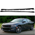2011-2023 Dodge Charger - Side Skirts Extensions - Unpainted Matte Black