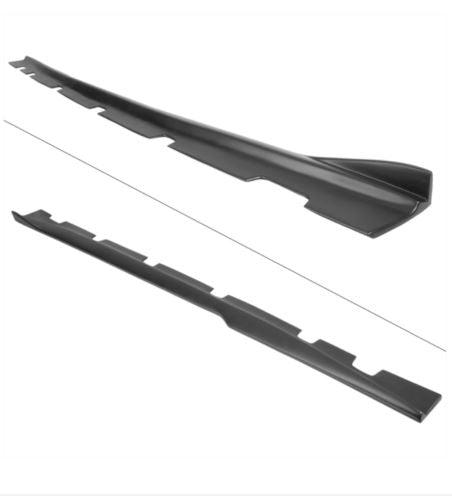 2011-2023 Dodge Charger - SRT Style Side Skirts Extensions - Unpainted Matte Black