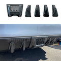 2015-2021 Subaru WRX STI VA - Rear Shark Fins & Brake Light Cover Set - Carbon Print