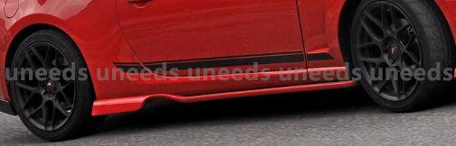 2015-2021 Subaru WRX STI VA - Side Skirts - Unpainted Black