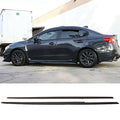 2015-2021 Subaru WRX STI VA - Side Skirts Extension - Unpainted Matte Black