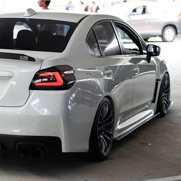 2015-2021 Subaru WRX STI VA - Side Skirts Extension - Unpainted Matte Black