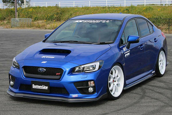 2015-2021 Subaru WRX STI VA - Side Skirts Extension - Unpainted Matte Black