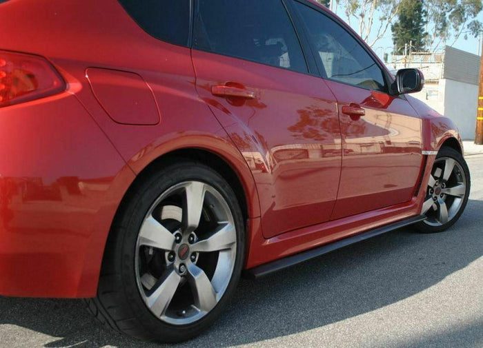 2015-2021 Subaru WRX STI VA - Side Skirts Extension - Unpainted Matte Black