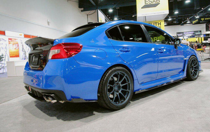 2015-2021 Subaru WRX STI VA - Side Skirts with Small Winglet - Unpainted Black