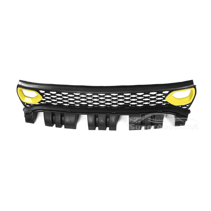 2015-2023 Dodge Charger SRT - Scat Pack Style Front Grille Dual Inlets Air Bezel - Yellow