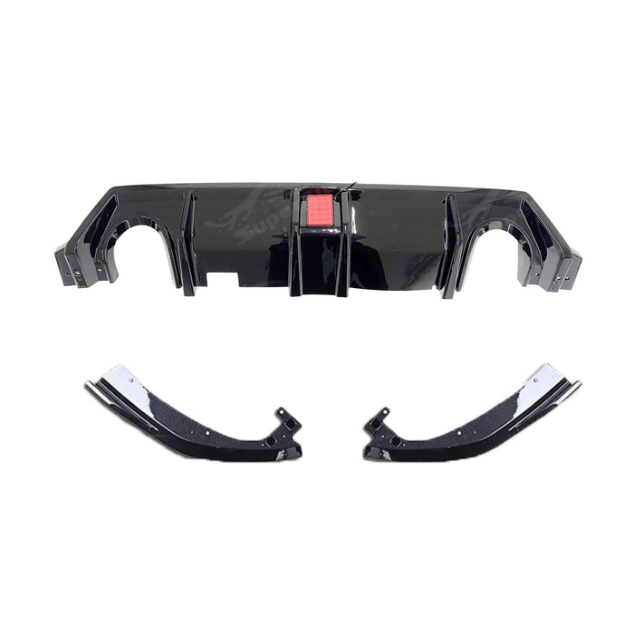 2019 Civic LED bumper lip carbon style SuperAutoUSA