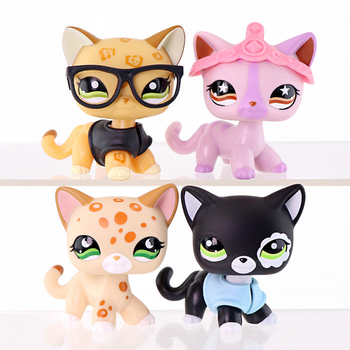 4 pcs mini shorthair cats