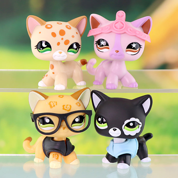 4 pcs mini shorthair cats