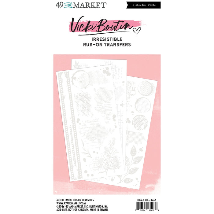 49 and  Market, Vicki Boutin, Irresistible Rub-On Transfers - Layers