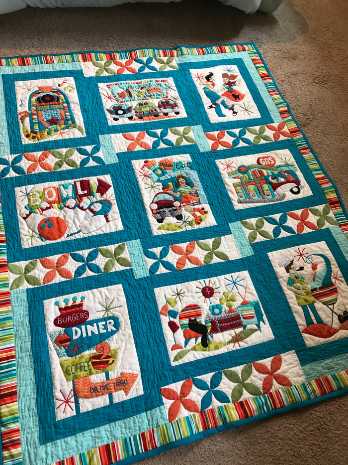 Retro Flash Digital Quilt Pattern