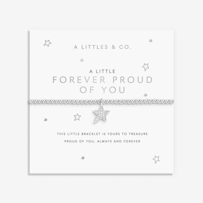 A Little 'Forever Proud Of You' Bracelet In Silver Plating