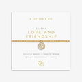 A Little 'Love And Friendship' Bracelet In Gold-Tone Plating