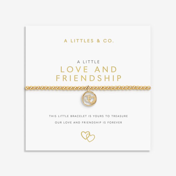 A Little 'Love And Friendship' Bracelet In Gold-Tone Plating