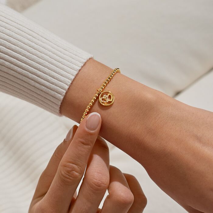 A Little 'Love And Friendship' Bracelet In Gold-Tone Plating
