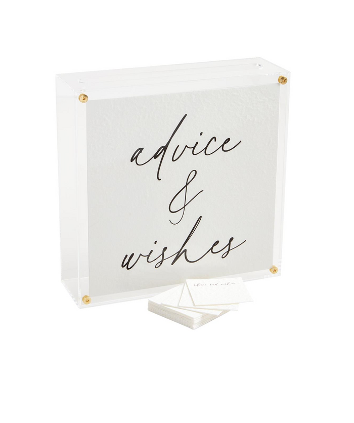 Advice & Whishes Acrylic Letter Box