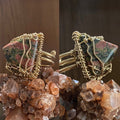 ✨ARCHITECT OF LIFE✨  BRONZE+UNAKITE PYRAMID RING