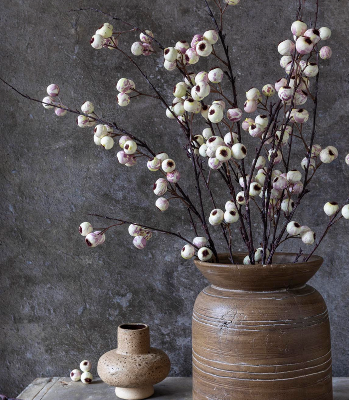 ARTIFICIAL HAWTHORN - CREAM - IN STORE PICK UP ONLY!