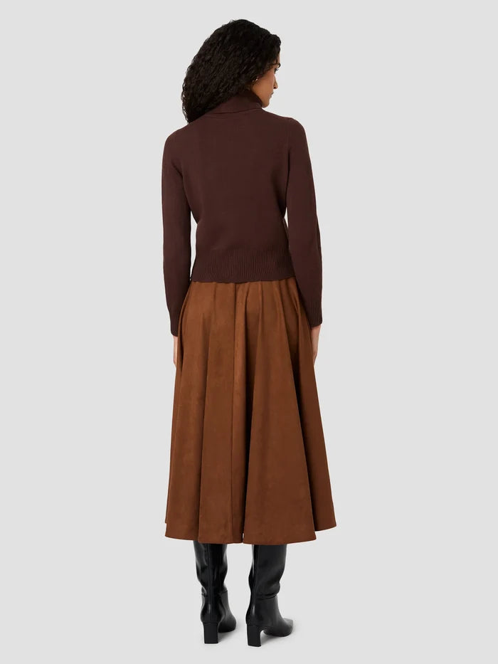 BABYSOFT LONGSLEEVE TURTLENECK PULLOVER - COCOA BROWN