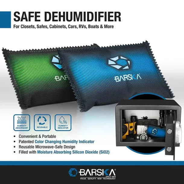 Barska AF13772 Reusable Safe Dehumidifier 2-Pack Specs