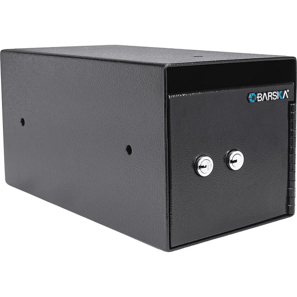 Barska AX13708 Dual Key Under Counter Safe Angled