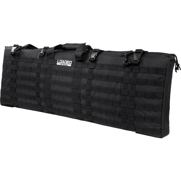 Barska BI12032 Loaded Gear 40" Tactical Shooter Mat Rifle Bag Black RX-300 Angled