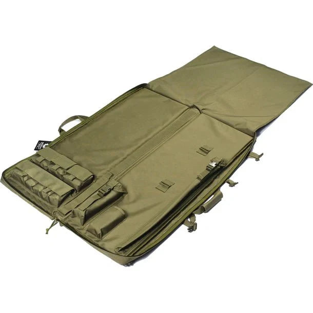 Barska Loaded Gear 40" Tactical Shooter Mat Rifle Bag OD Green RX-300 Open