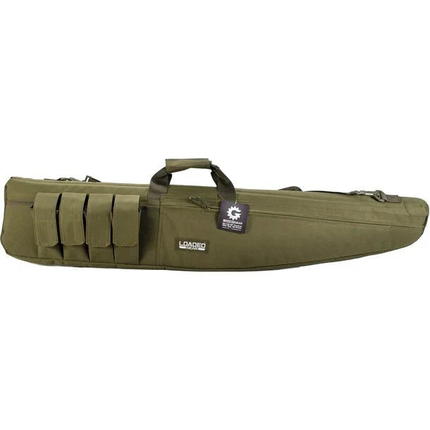 Barska BI12320 Loaded Gear 48" Tactical Rifle Bag OD Green RX-100 Front View