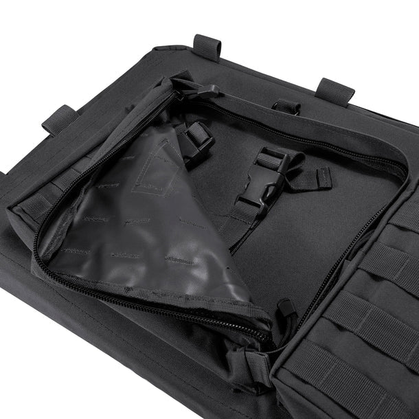 Barska BI12550 Loaded Gear 46" Tactical Rifle Bag Black RX-600 Back pocket open
