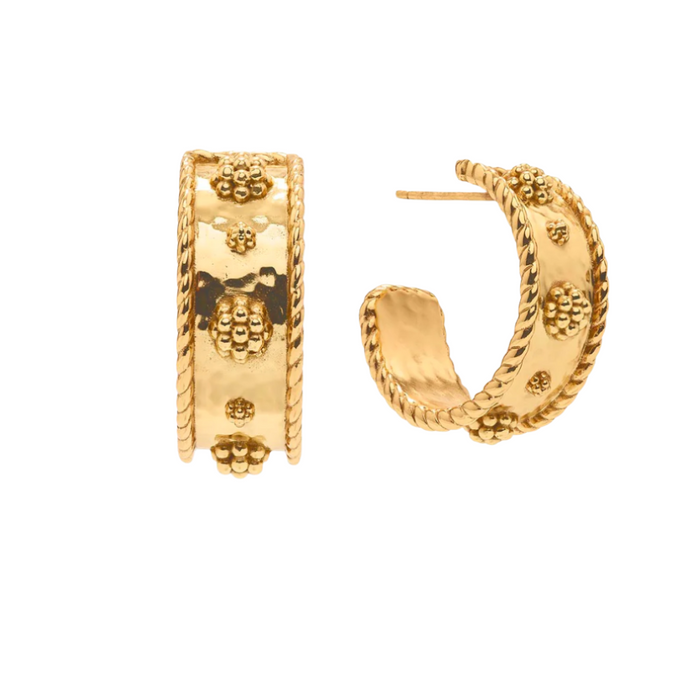 Berry Classic Small Hoop Earrings, Gold