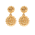 Berry Double Drop Earrings, Gold