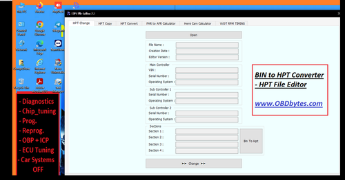 - (BIN to HPT Converter + HPT File Editor) - OBDbytes for Car Chip Tuning
