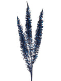 BLUE GLITTER FERN SPRAY