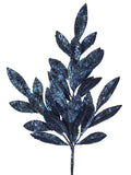 BLUE SEQUIN GLITTER LAUREL SPRAY