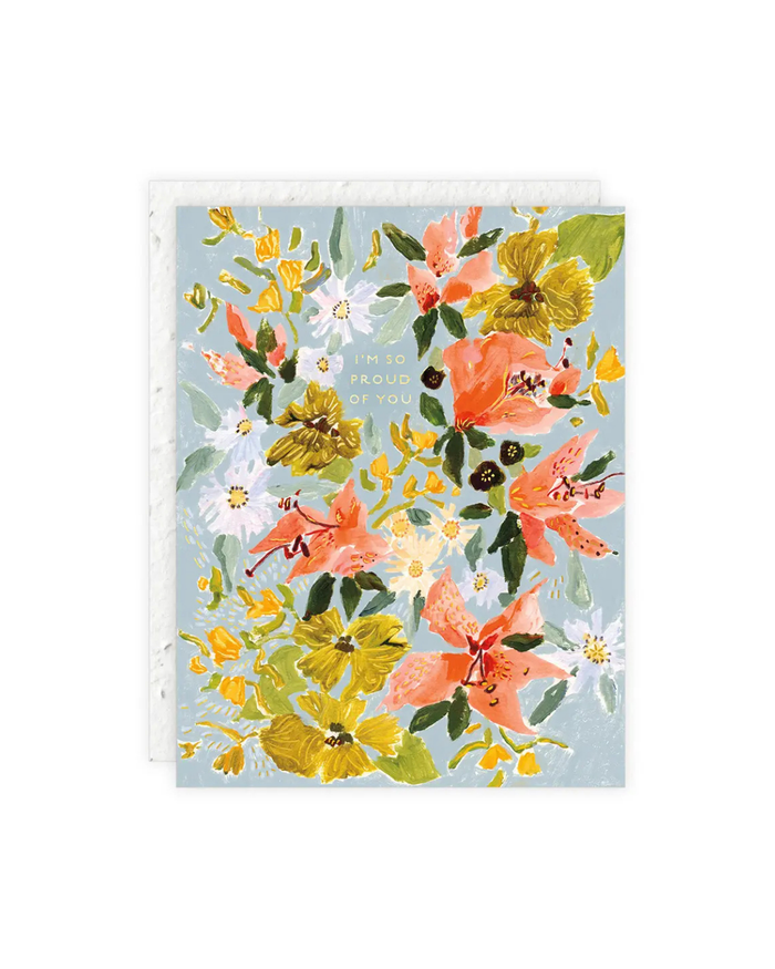 Bouquet in Blue So Proud Card
