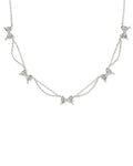 BOW STRAND NECKLACE SILVER