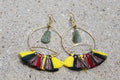 BRONZE+JADE “QUAN YIN” SOL FINESSE EARRINGS