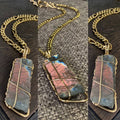 BRONZE+LABRADORITE FIGARO NECKLACE