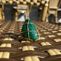 BRONZE+MALACHITE RING