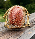 BRONZE+ORGONITE HALFCUFF BRACELET