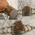 BRONZE+TITANIUM QUARTZ ARCLINK BRACELET