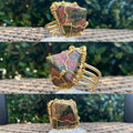 BRONZE+UNAKITE PYRAMID RING