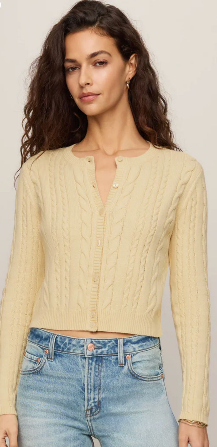 CERA LONG SLEEVE CARDIGAN - CHIFFON