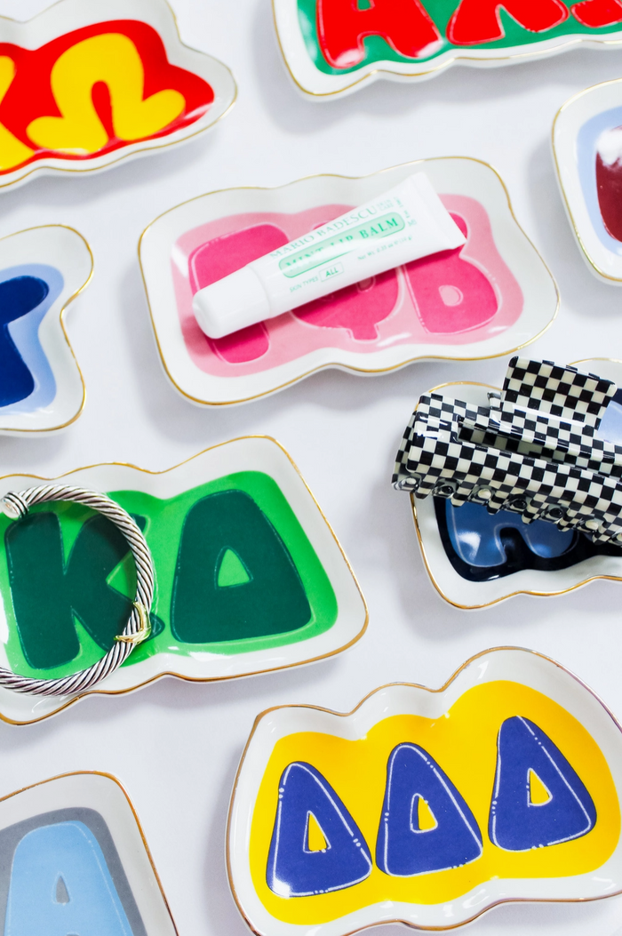 Ceramic Sorority Trinket Tray