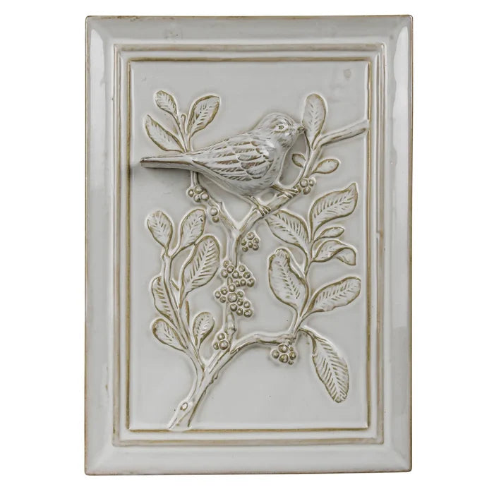 CERAMIC WALL ART - BIRD ON BRANCH - IN STORE PICK UP ONLY!