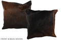 Chocolate Cowhide Pillow #A36830