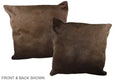 Chocolate Cowhide Pillow #A37541