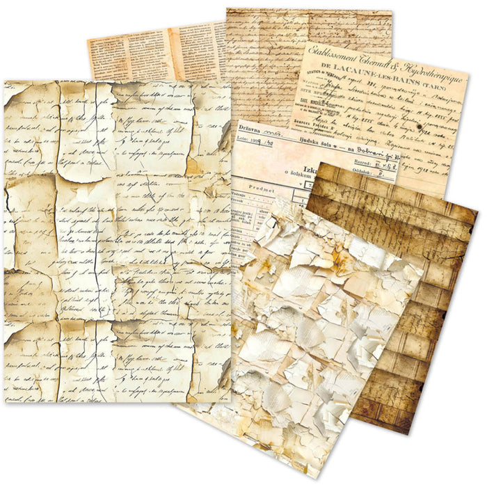 Ciao Bella, LuMania A5 Tissue Paper Set, Vintage Manuscript
