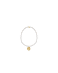Classic Pearl 3mm Bracelet - Inspire Love Small Gold Disc